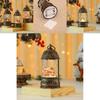 Christmas Music Box With Golden Bird Cage And Santa Claus For Festive Home Decor
