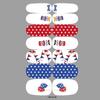 Patriotic Stars & Stripes Nail Stickers - Red & Blue Waterproof Decals for Independence Day (YMY2181-219)