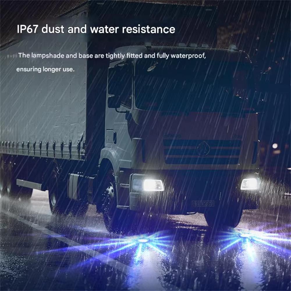 2PCS LED Trailer Lights Dual Color Watermelon Light Truck Side Marker Indicators Warning Lamp with Strobe Truck Side Lamp