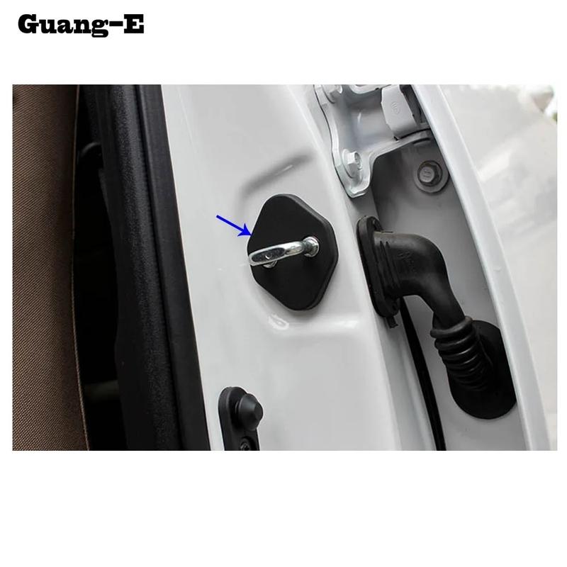 For Kia Sorento MQ4     Car Door Lock Cover Anti-Rust Door Catch Buckle Protector Case Sticker Trim Frame
