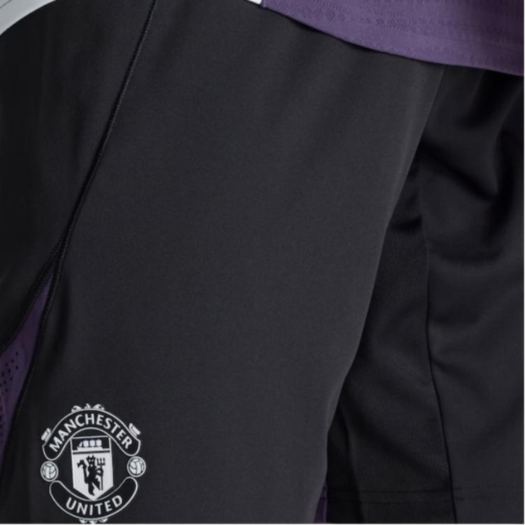 Adidas Manchester United Tiro 25/26 Training Sweat-Wicking Quick-Dry Mid-Rise Slim Fit Football Pants Men bottoms JP3132