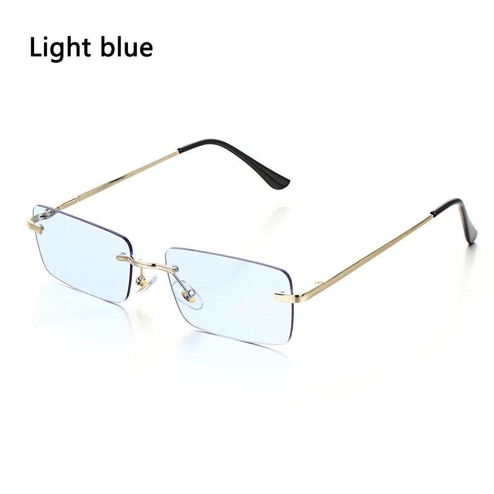 1PC Vintage Rectangle Sunglasses Luxury Gradient Eyewear Unisex Fashion Designer Sun Glasses UV400 Protection Eyeglasses