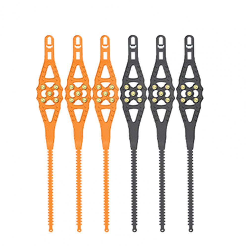 Resilient Tire Chains Universal Fish Bone Car Tire Chains Anti-sliding Wear-resistant Grip for Vehicles 2/4/6pcs Off-road Tire