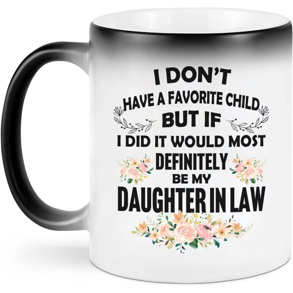 Daughter Son Ceramic Color-changing Cup Coffee Mug Tea Cup