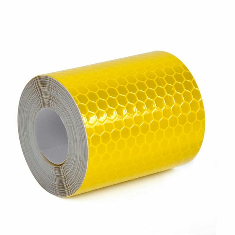 Car Reflective Tape Sticker Safety Mark Waterproof Warning Tape Strip Reflector Protective Sticker Reflective Film