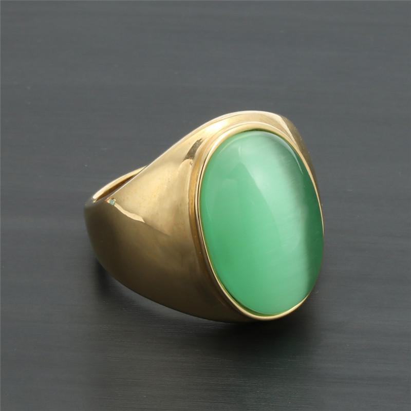 Women's Fashion Sapphire Ring - Stainless Steel & Titanium Electroplated Stone Ring