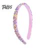 Velvet Lined Headband Thin Headbands for Girls Sparkly Sequin Hairbands Non-slip Bright For Cute Glitter Hair Accessories Children Toddlers