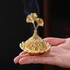 Portable Sandalwood Tower Incense Burner - Middle East Style Metal Alloy with Hollow Design