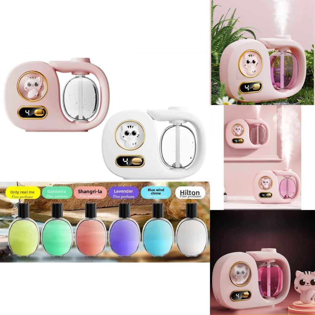 Animal Theme Aromatherapy Diffuser With Rechargeable Waterless Smart Oil For Home Use