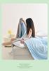 Cool Silk Pure Color Summer Quilt - Lightweight, Machine Washable, Thin Blanket for Air Conditioning