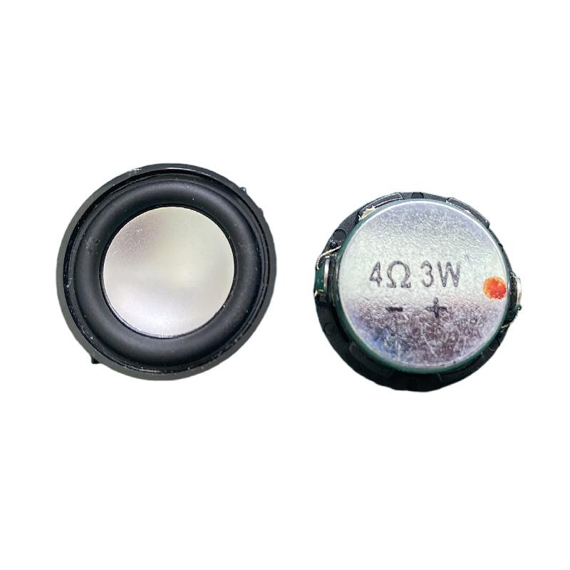 28mm Round Neodymium Iron Boron Bluetooth Speaker, 4 Ohm, 3W, 1-Inch Full Range