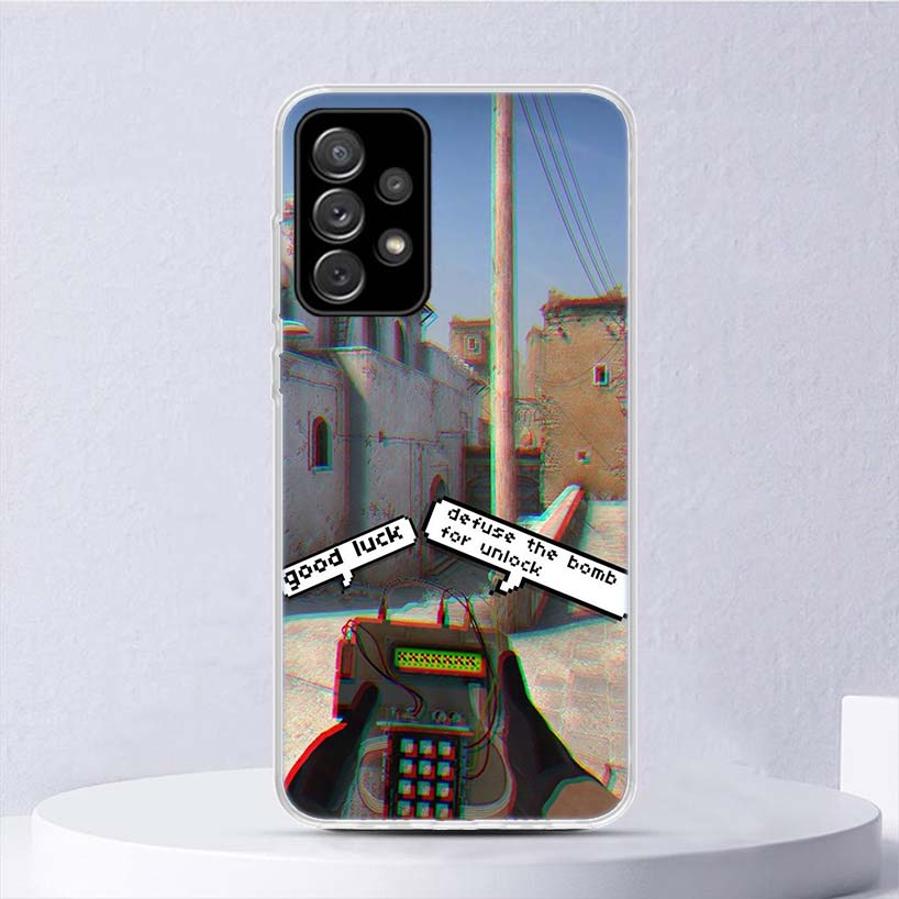 Counter Strike Cs Go Soft Case For Samsung Galaxy A15 A14 A13 A12 A55 A54 A53 A52 Phone Cover A35 A32 A33 A25 A23 A22 A05S A04S
