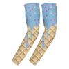 1 Pair Ice Cream Compression Arm Sleeves Adult Size Breathable Baseball Arm Covers Youth Sport Sun Protection Arm Sleeves