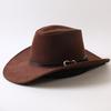 Popolare cappello western da cowboy a tesa larga classico europeo e americano per uomo e donna moda outdoor cappello da cowboy anti-sole cappello jazz