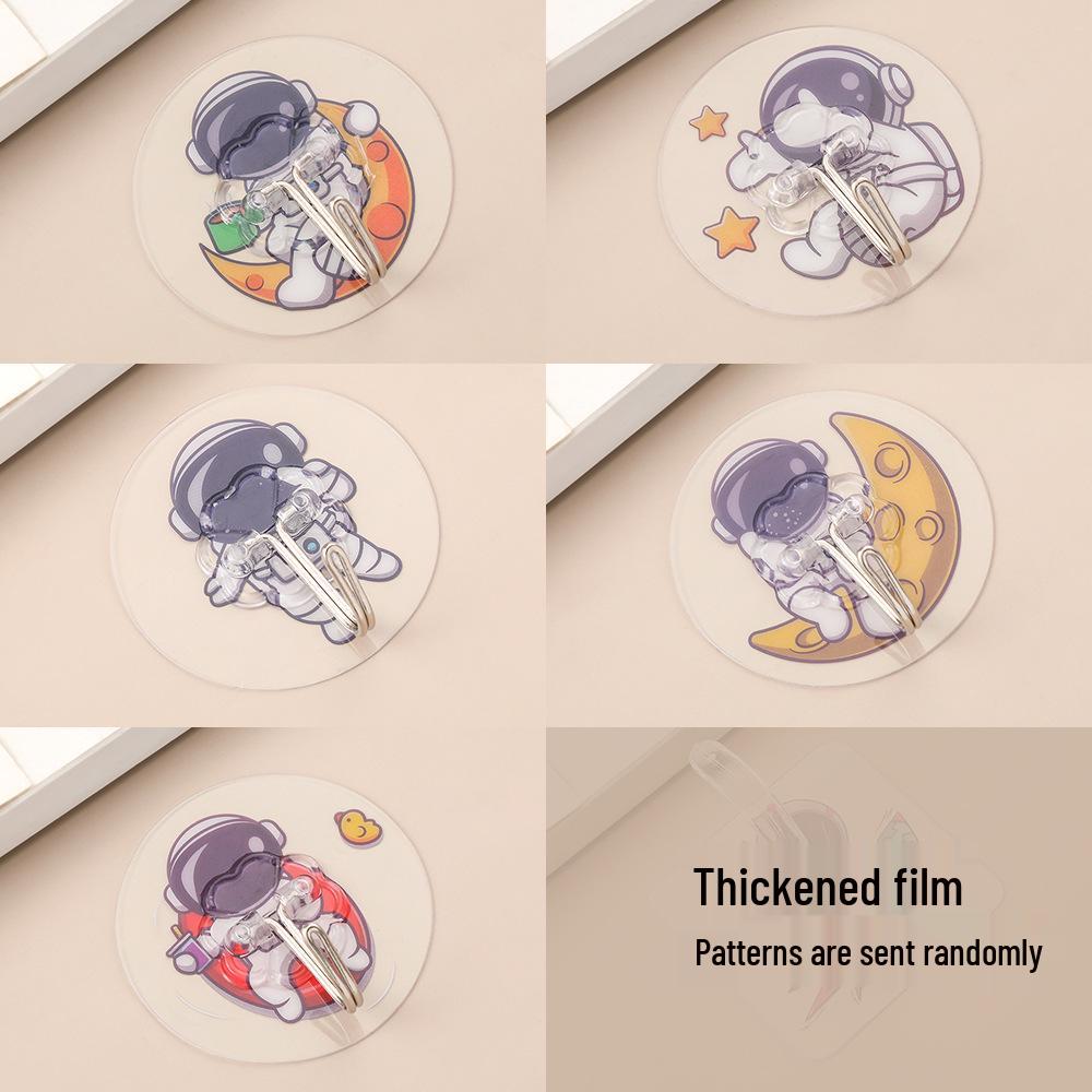 Dopamine Cartoon Astronaut Bathroom Hook - Punch-Free & Strong Adhesive