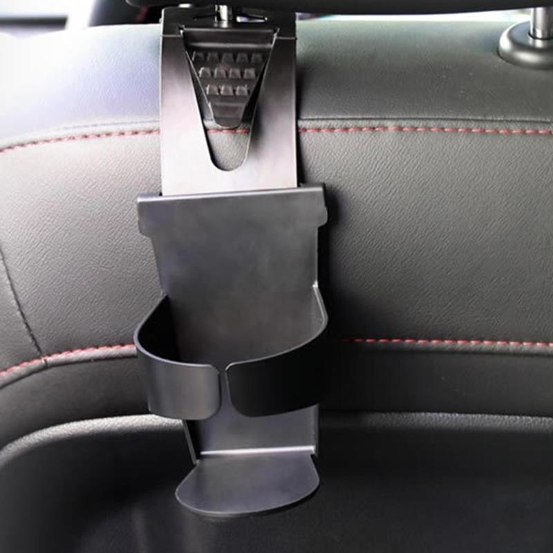 Plastic Cup Holder, BlackCar Cup Holder Side Window Backseat Hangings Water Cup Drink Bottle Organizers Stand