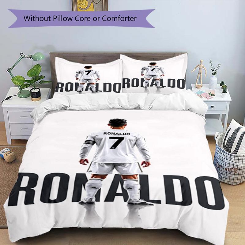 Ronaldo Cr7 Oslavný Moment Povlečení, Prodyšný Povlak na Peřinu s Povlaky na Polštáře, Měkké Ložní Prádlo pro Ložnici Domácí Dekoraci, Perfektní Festival Bi