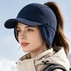 Warm Ear Flap Baseball Cap Adjustable Snapback Winter Sports Hat Fashion Visor Peaked Cap