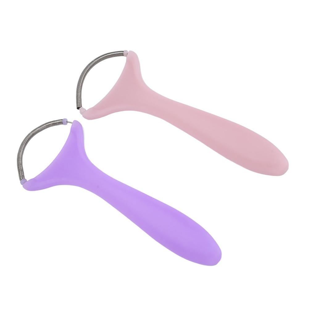 2 stücke Frühling Gesichts Haar Entferner Frauen Tragbare Threading Gesicht Epilierer für Oberlippe Kinn Wangen