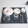 Silicone Non-slip Draining Mat for Kitchen Counter, Heat Resistant Pad for Tableware and Produce