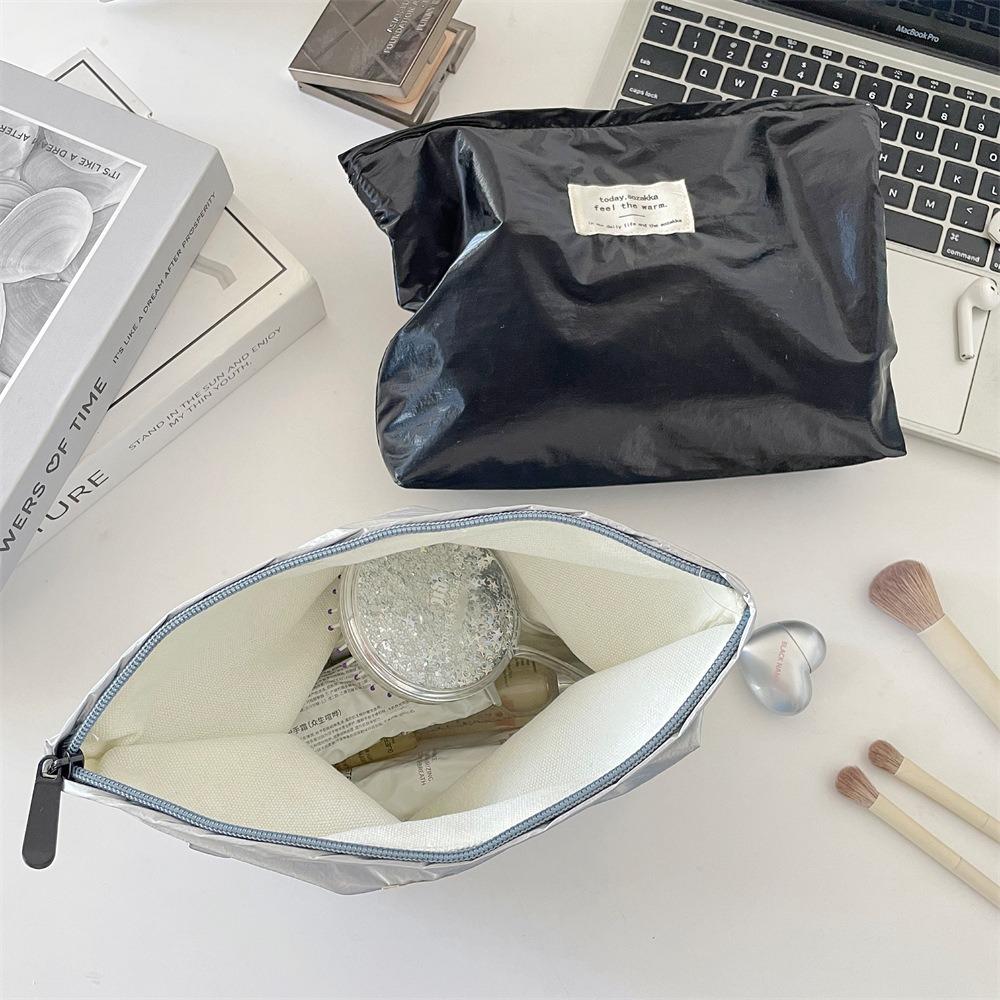 Shiny Makeup Case Glossy Toiletry Bag Fashion Cosmetic Bag  Outdoor