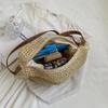 Große Kapazität Stroh Tasche Sommer Eimer handgewebte Tote Luxus Design Damen Handtasche böhmischen Stil Schulter Umhängetaschen