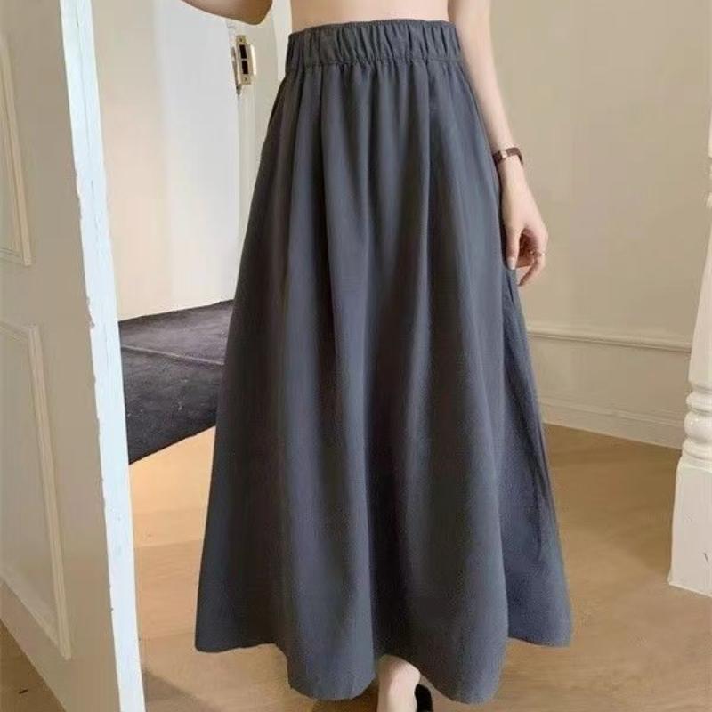 Damen Frühling/Herbst High-Waist Elastischer A-Linien Midi-Rock - Slim-Fit mit Einzigartiger Persönlichkeit & Vielseitigem Design