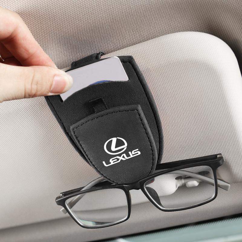 Csgpkv1 Multifunctional Pu Leather Car Sun Visor Glasses Holder Clip For Lexus F SPORT ES RX NX LS UX LM LX GX LC RZ IS CT GS RC HS LBX