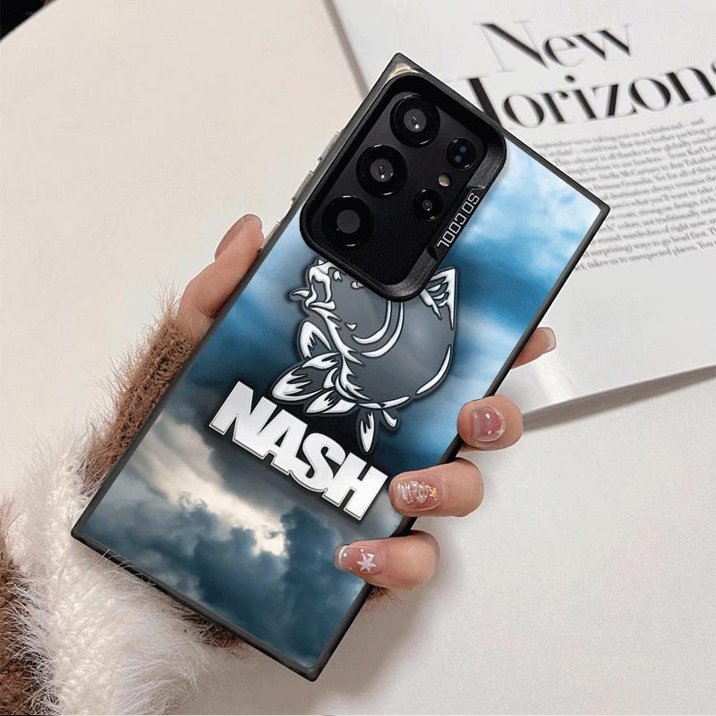 

Nash Fishing Fish Mark Shockproof Phone Case for Samsung Galaxy S26 Edge S25 Ultra S24 FE S23 Plus S21 Cover Anti Fall Fundas Samsung S26 Edge