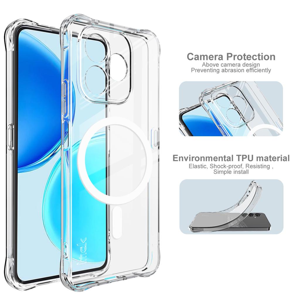 For Honor X8d 4G Phone Case IMAK Shock-resistant Soft Magnetic Case