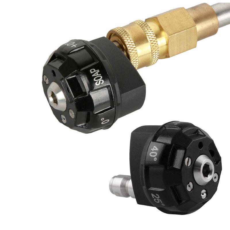 6in1 High Pressure Washer Spray Sprinkler Garden Irrigating Nozzle 1/4 Inch Car Washing Machine Nozzle Accessories