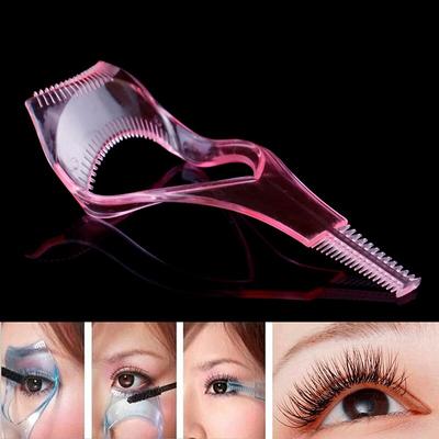 3 em 1 maquiagem rímel escudo protetor modelador aplicador pente guia cartão maquiagem beleza ferramenta cosmética ferramentas de cílios