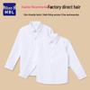 Children's White Long-Sleeve Shirt - Boys' Summer Performance School Uniform