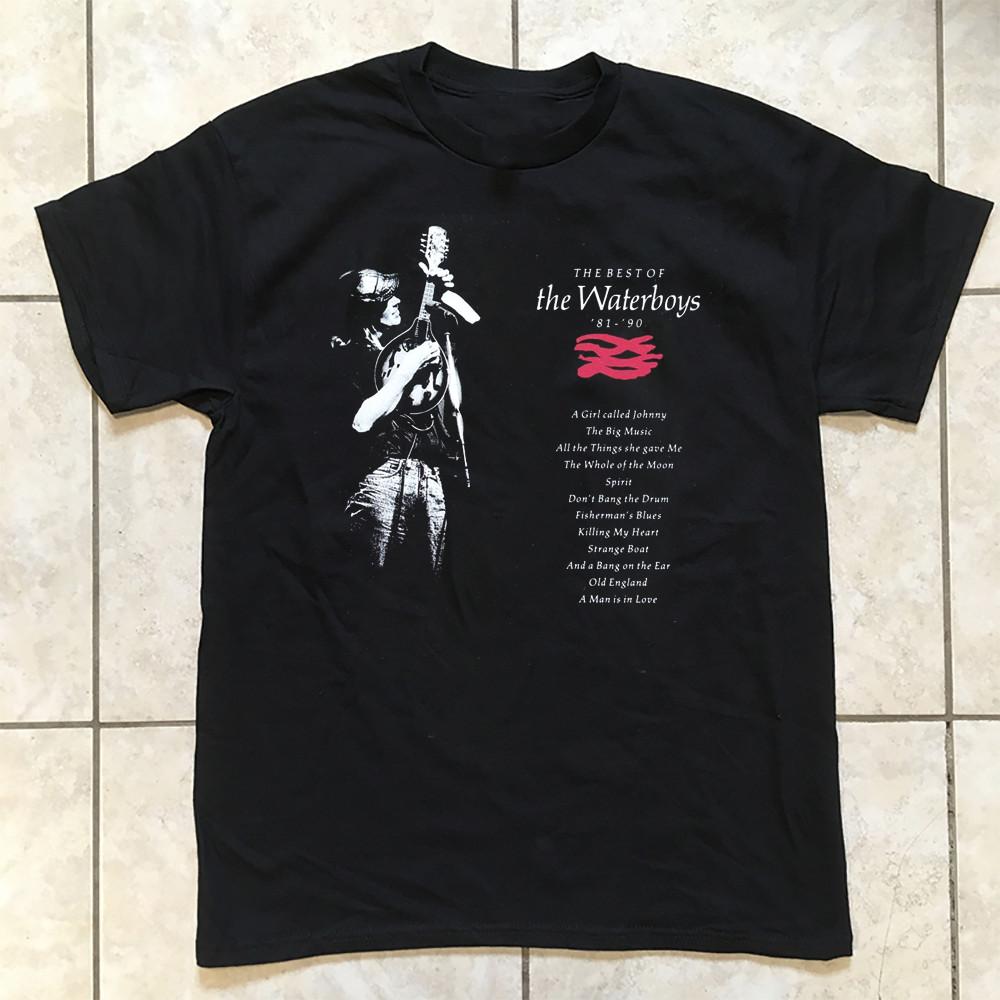 The Waterboys Waterboys Best of 81 90 T Shirt Black All Size Gift Fan AM832 Unisex T-Shirt XL