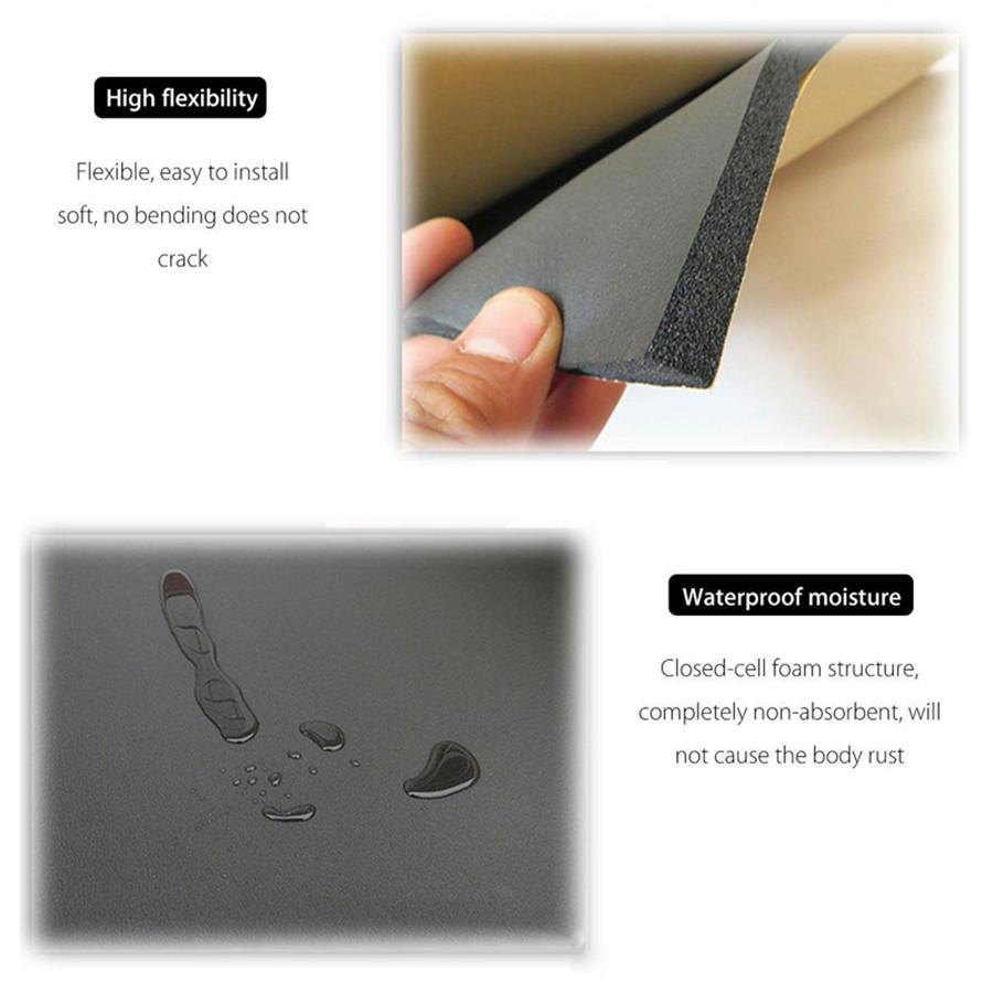 9 Sheets Car Van Soundproofing Insulation 6mm Closed Cellular Foam