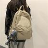 Schoolbag Backpack Campus Female Korean Mori Simple Versatile Hong Kong Style Backpack Male College Student Large Capacity Lightweight Travel Bag
