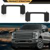 Front Bumper Tow Hook Bolt Cover Cap Pair Compatible with Ford F250 F350 Super Duty 2017-2022