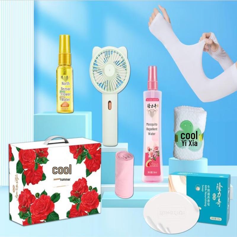 Набор из 6 предметов Longliqi: Прохлада и свежесть - летние essentials