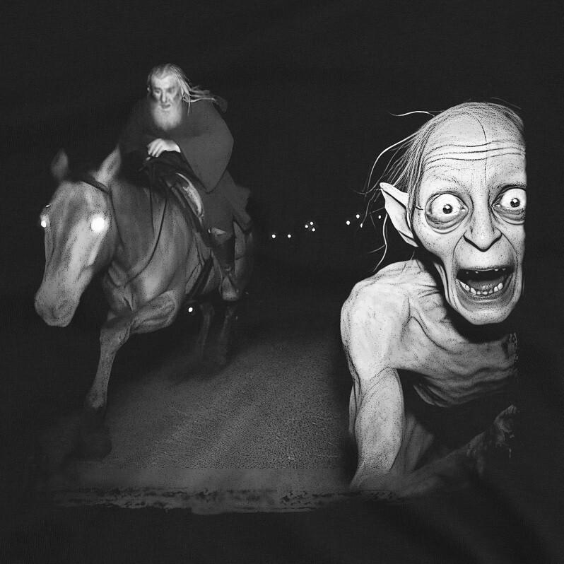 Wizard and Goblin The Great Escape Funny Graphic T-Shirt XXXL
