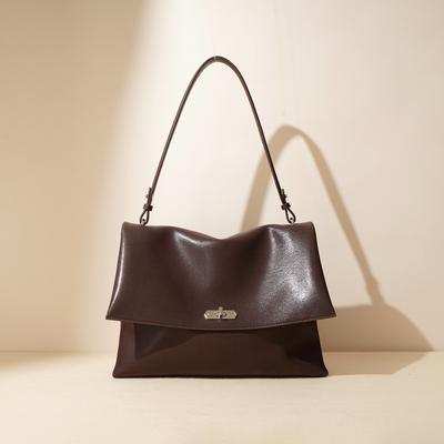 2025 New Tote Bag For Women Large Capacity Commuter Shoulder Crossbody Bag Genuine Leather Cowhide Unique Design Hobo Bag