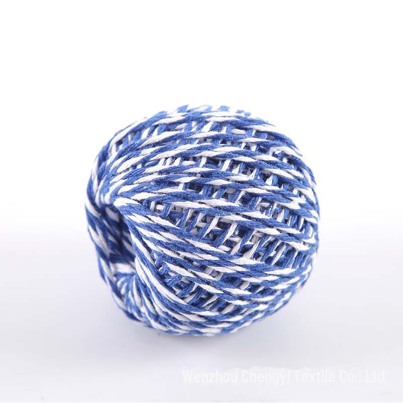 1.5mm Two-Color Cotton Rope for Dragon Boat Festival Rice Dumplings, 8-Strand Thread, Rice Dumpling Leaf Gift, 30g/50g.
