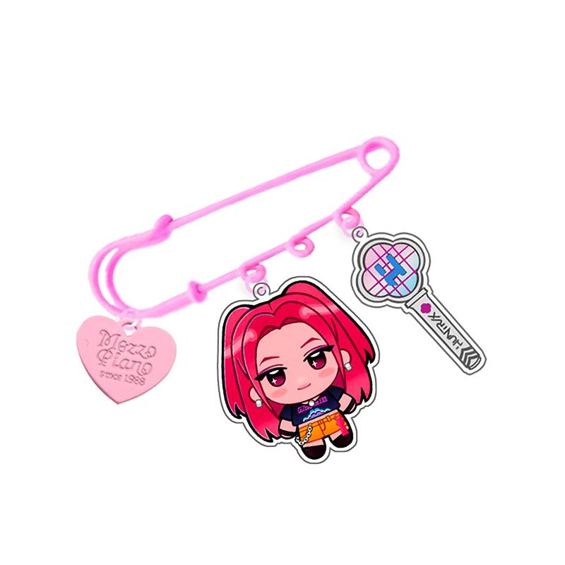 Kpop Demon Hunters Brooch Acrylic Printing Pendant Cartoon Cute Anime Peripheral Pins Bag Hat Clothes Accessories Fans Gift