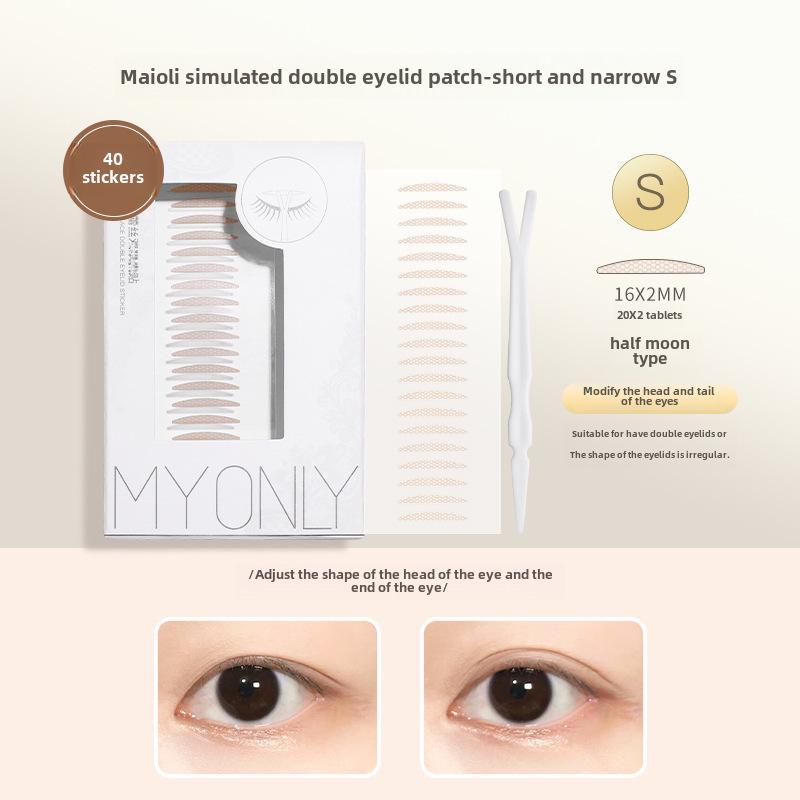 

Натуральні невидимі наклейки для подвійних повік Maioli - безслідний тонкий мереживний дизайн для опухлих очей