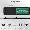 7''x2'' Magnetic Privacy Indicator, Do Not Disturb Sign for Office, Vacant Occupied Slider for Bathroom Door, Welcome Please Knock, with Adhesive