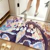 Game N-Nekopara Floor Mat Soft Flannel Entrance Door Mat Non Slip Absorbent Bathroom Bedroom Floor Rug