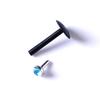 Acrylic Body Piercing Jewelry Set Lip Nose Ear Tongue Rings Clear Studs Women Unisex