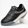 Fashion Non-Slip Business Sneakers New Walking Footwear Leather All-match Skate Shoes for Men Fashion Designer Soft-soled Casual Shoes