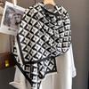Nové zimní šály, šály, zavinovací design, kašmírový šátek pro ženy, teplý módní pašmínový šátek, pončo, šátek na krk, šátek na krk, šátek na krk
