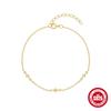 CANNER Real S925 Silver Mini Zircon Flower Pendant Bracelet Chain for Women's Fine Jewelry Gifts Gold Bracelets Bangles