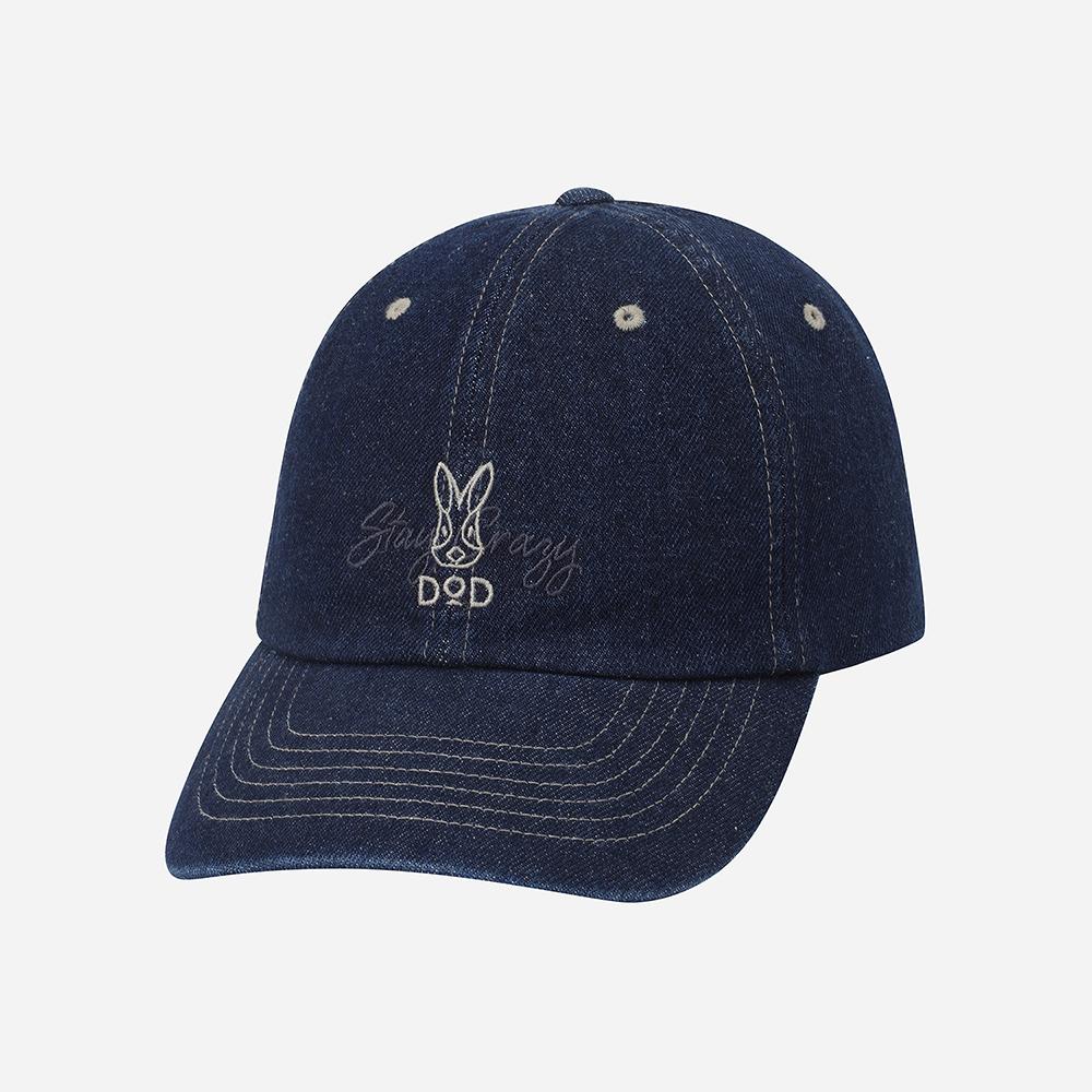 DOD Pigment Double Logo Ball Cap (Indigo)